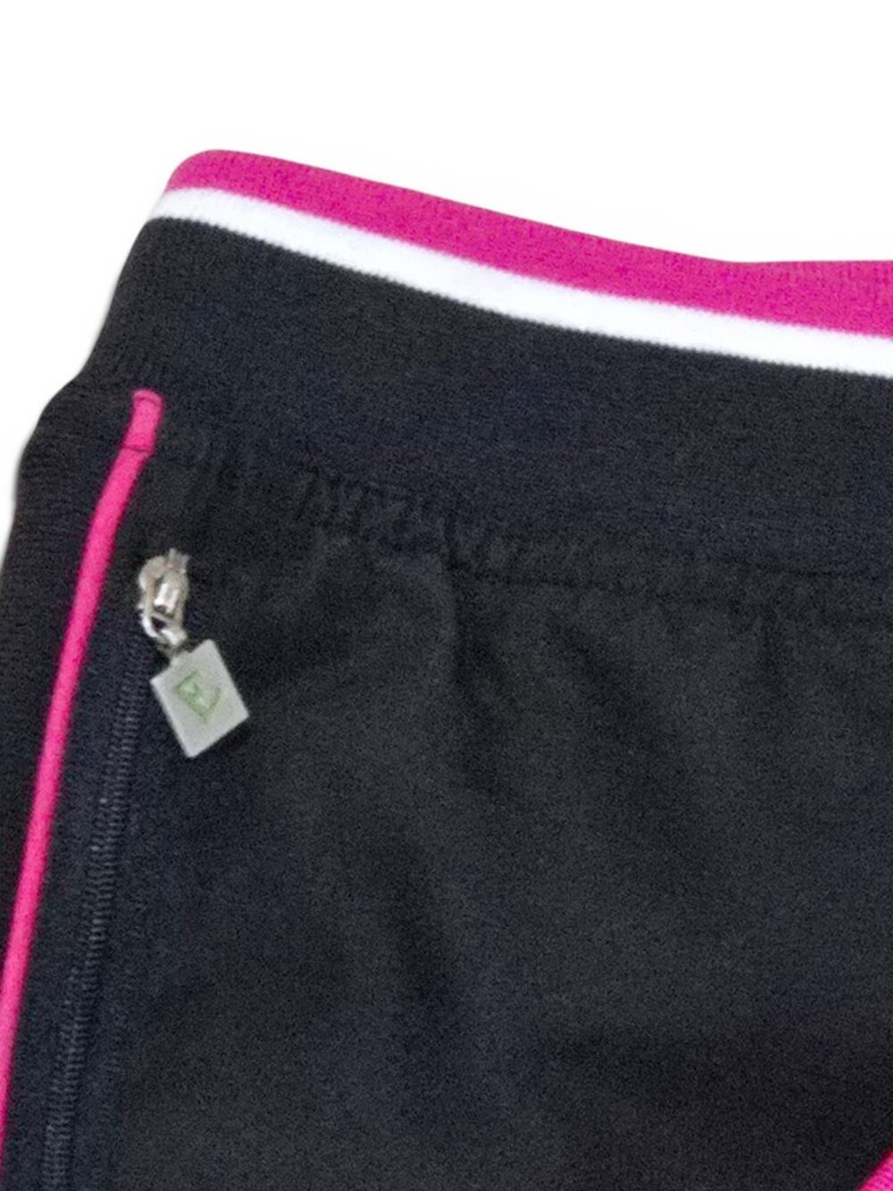 Women's SMALL Track Pants  Black Pink Stripe Athleisure Workout Y2K EVERLAST - Picture 7 of 16